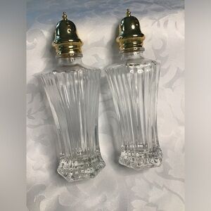 MIKASA DIAMOND FIRE SALT & PEPPER SHAKERS